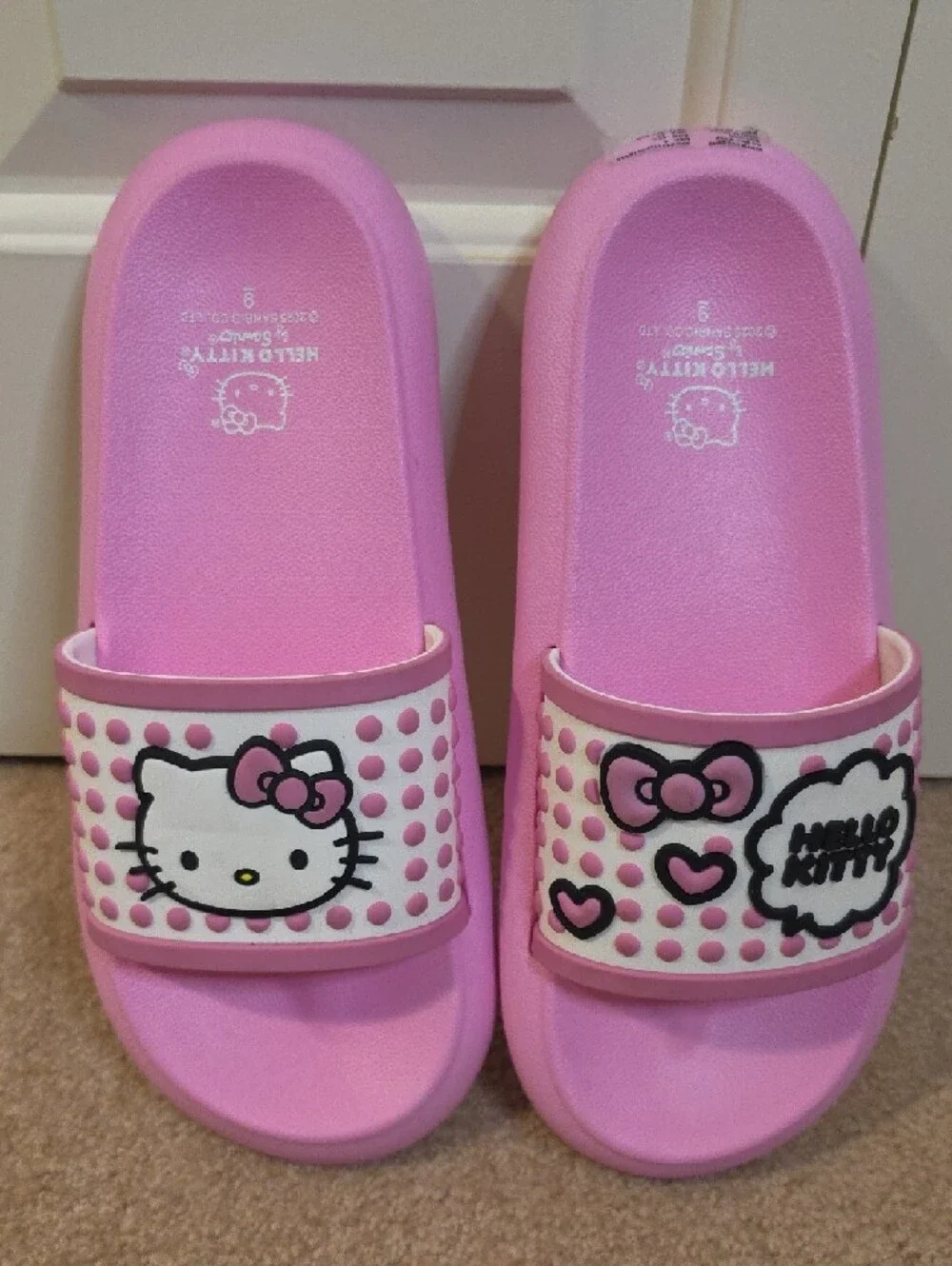 Hello Kitty Pink Slide Sandals with Graphic Strap - Picture 3 of 11